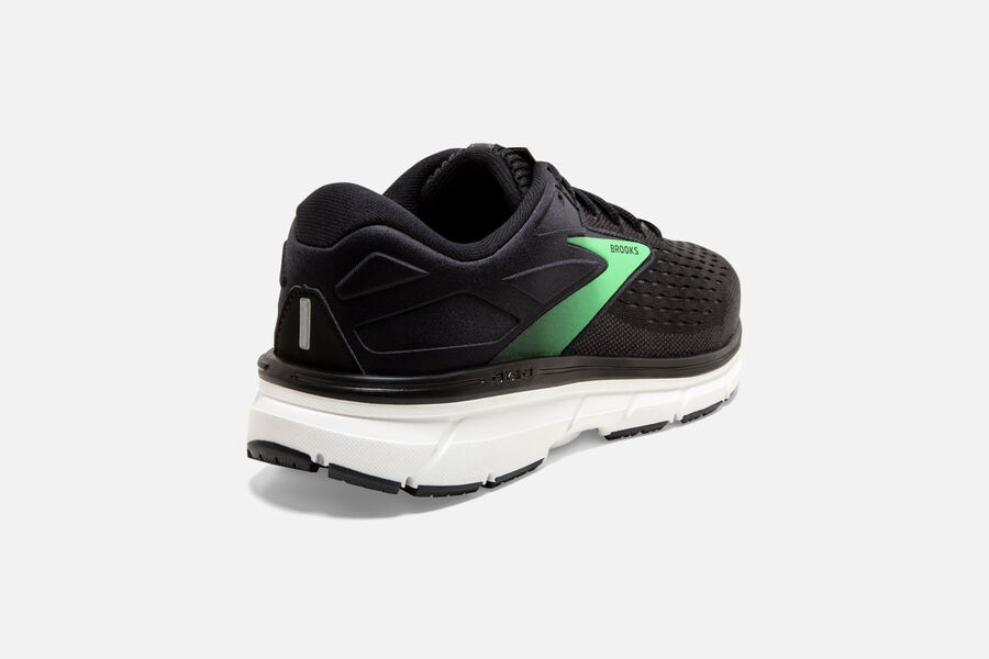 Brooks Israel Dyad 11 Road Running Shoes Womens - Black/Green - UQN-517048